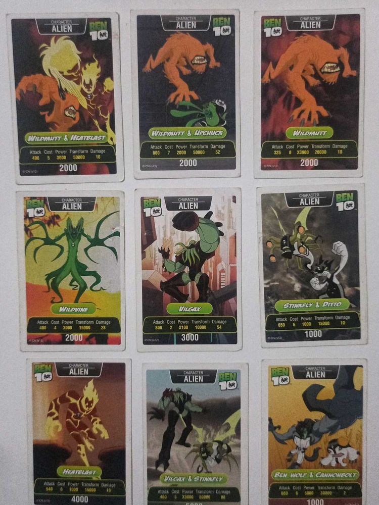 Boomer Ben10 Cards 32 Nos