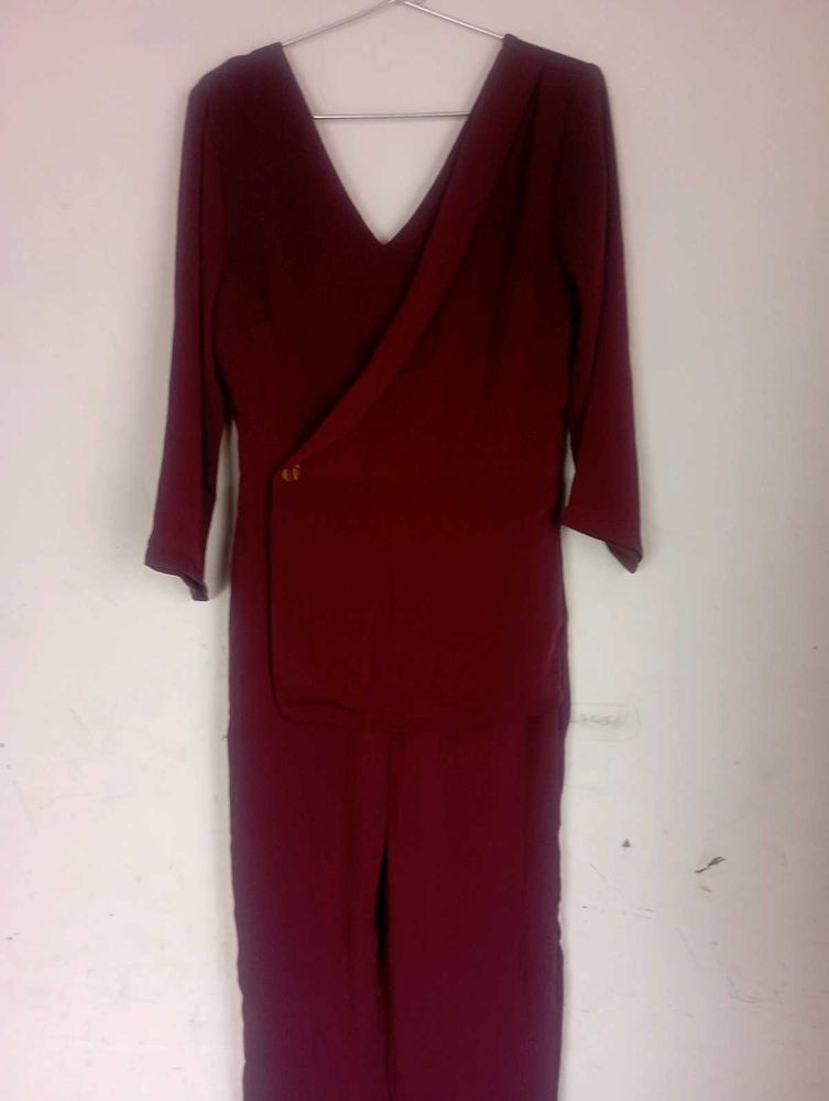 Wine Colour Jumpsuit Kazo Brand Like New