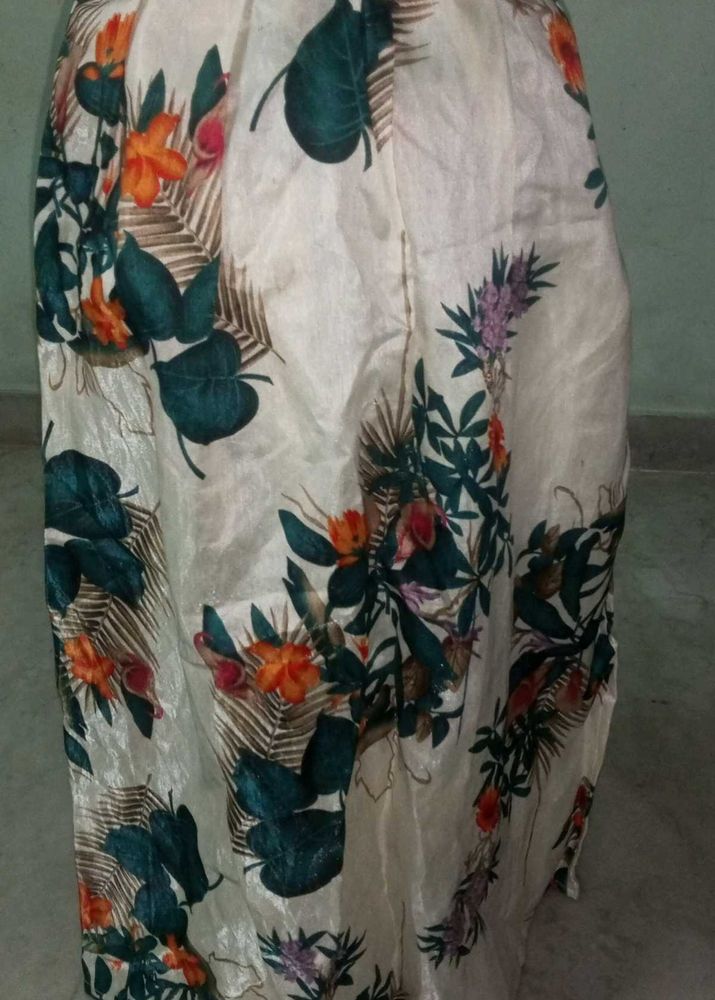 Floral Print Ethnic Skirt