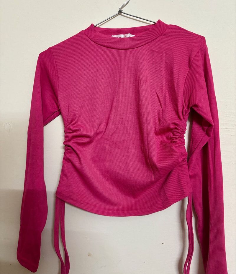Pink Long Sleeve Top
