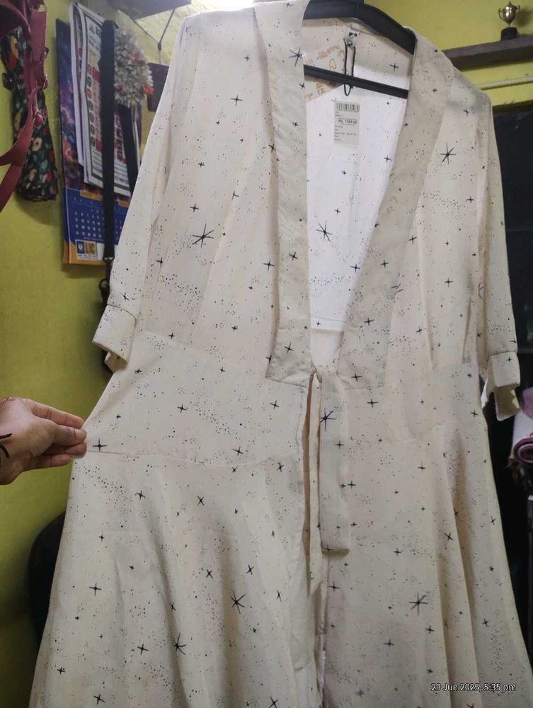 White Fit Flare Jacket Dress 👗
