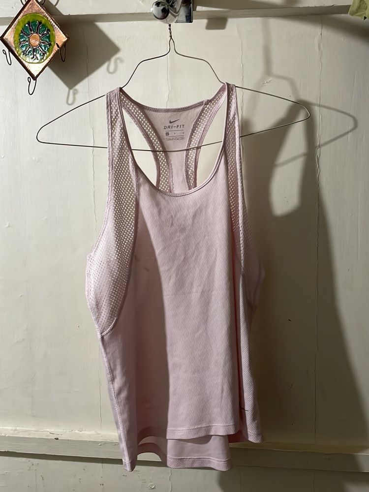 Pink Nike Tank Top For Sports