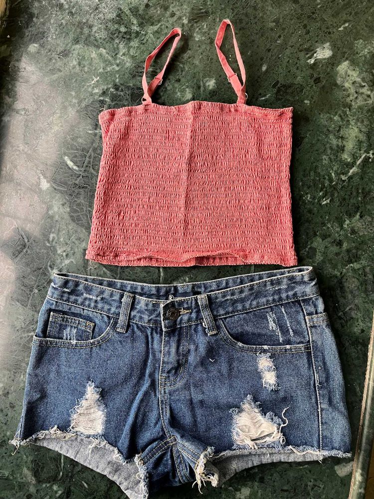 Hot Pant &amp; Crop Top