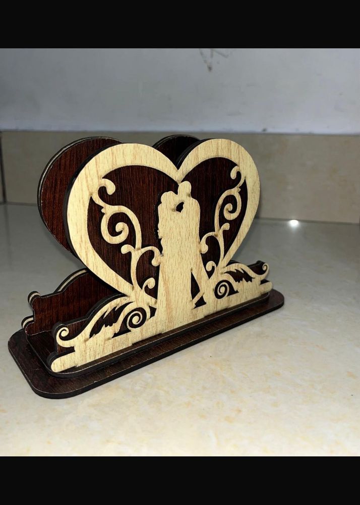 2025Year Sale EndWooden Heart Napkin+key Holde