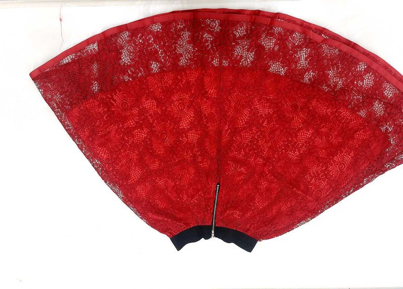Red Lace Skirt