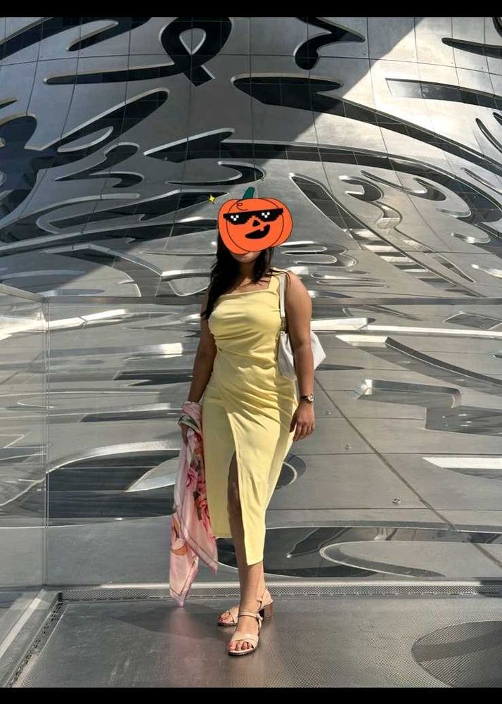 Yellow Midi Dress