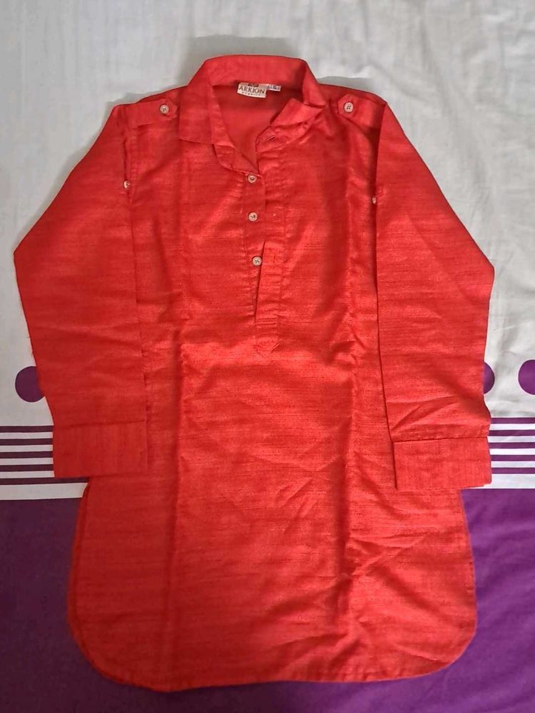 Red Long Sleeve Pyjama