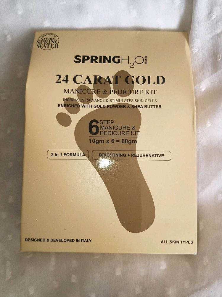 SpringH₂O 24 Carat Gold pedicure manicure kit
