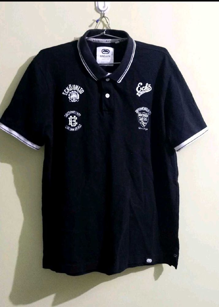 ECKO UNTLD BLACK POLO TSHIRT