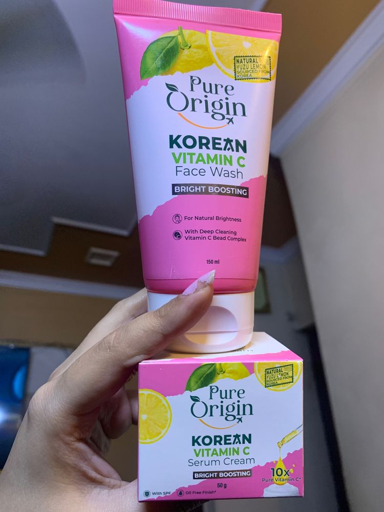 Pure Origin Combo Of Face Wash And Serum
