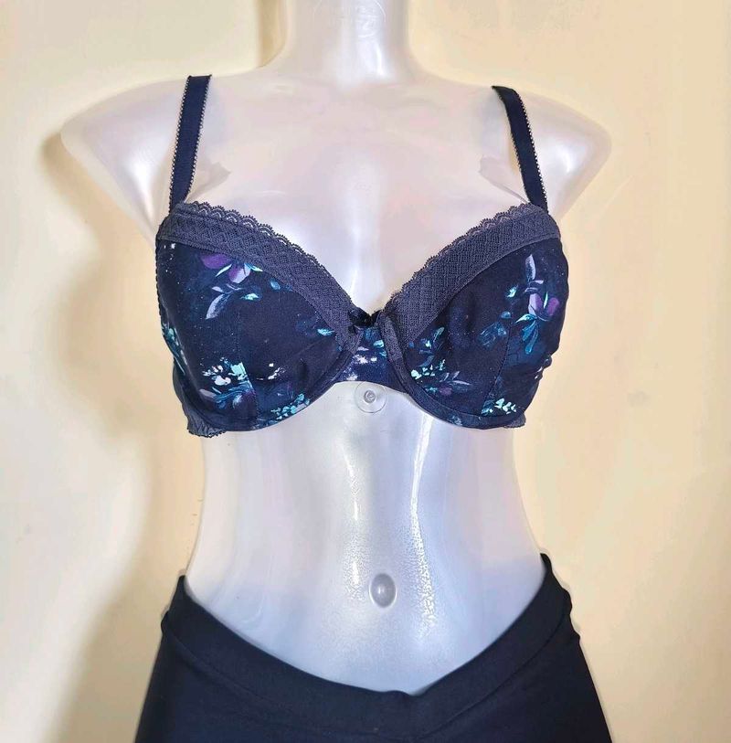 M&amp;S Floral Print Bra (one hook broken)
