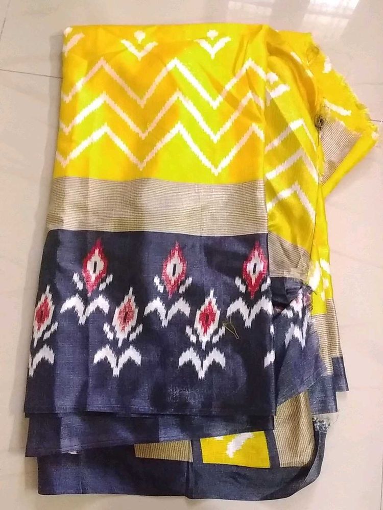 Ikkat Print Saree