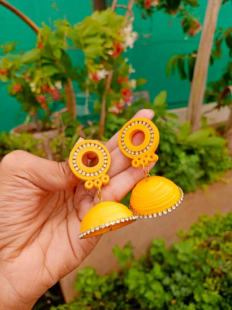 Handcrafted Quilling Jhumkas