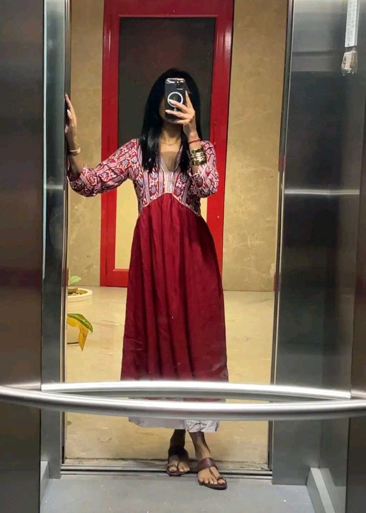 Elegant Maroon Kurta