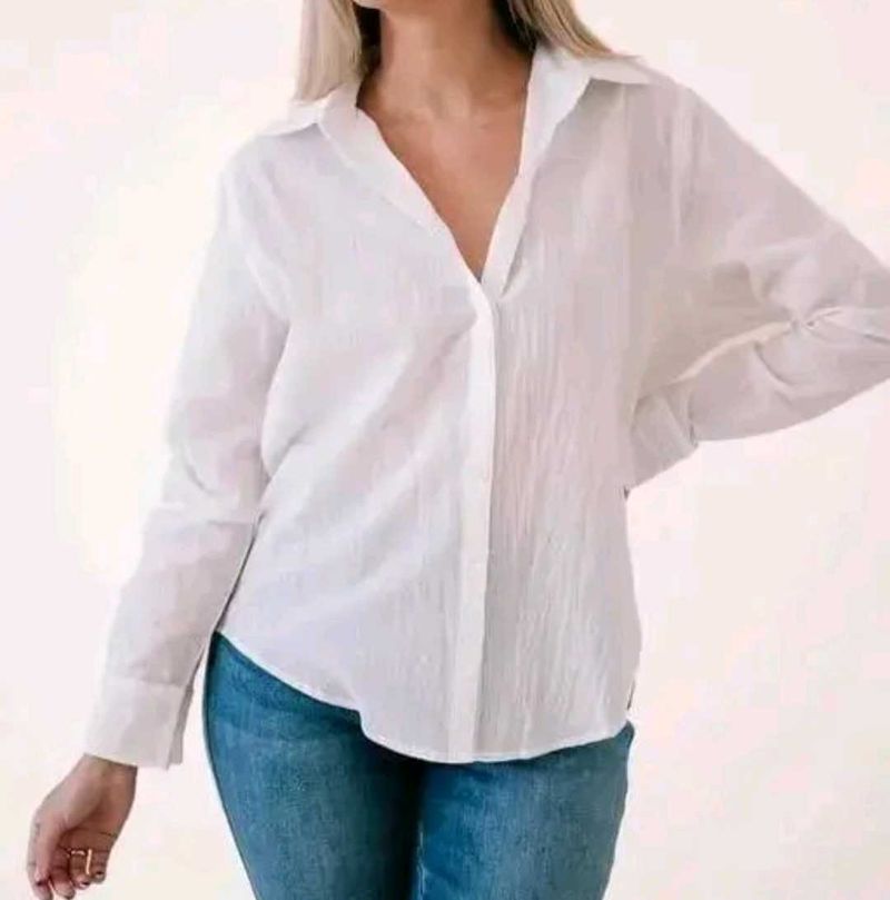 White Button-Down Shirt