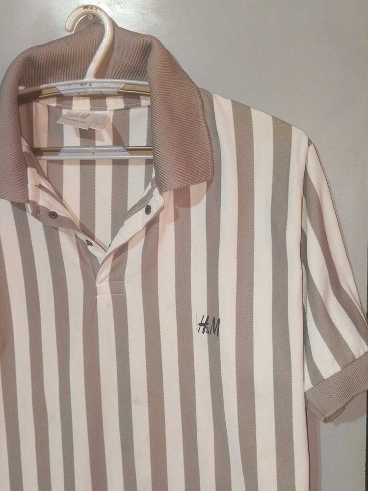 H&amp;M Striped Polo Shirt