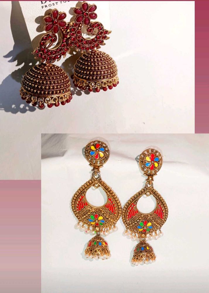 Statement Jhumka Earrings