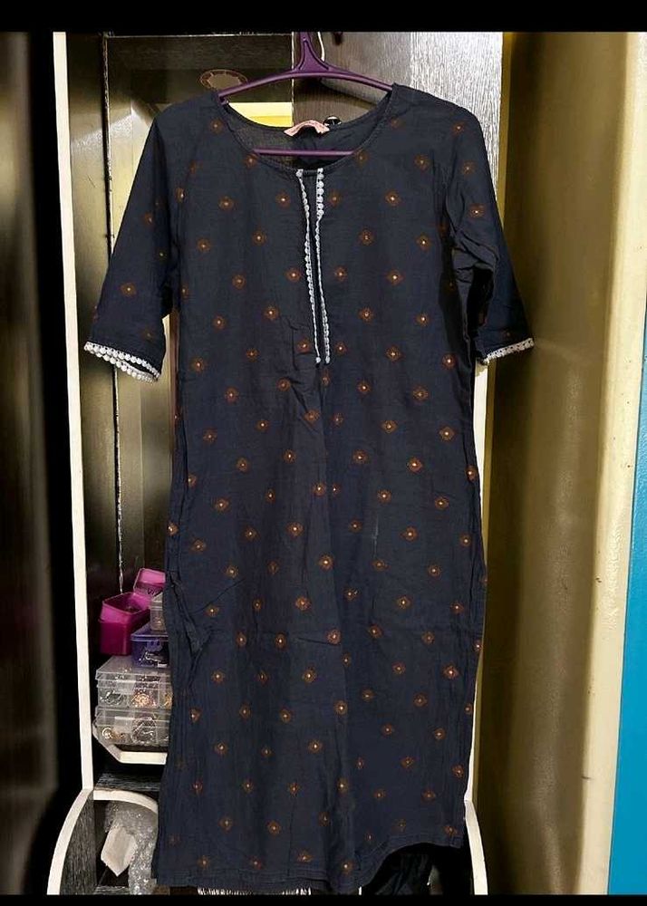 METRO-FASHION Blue Kurti
