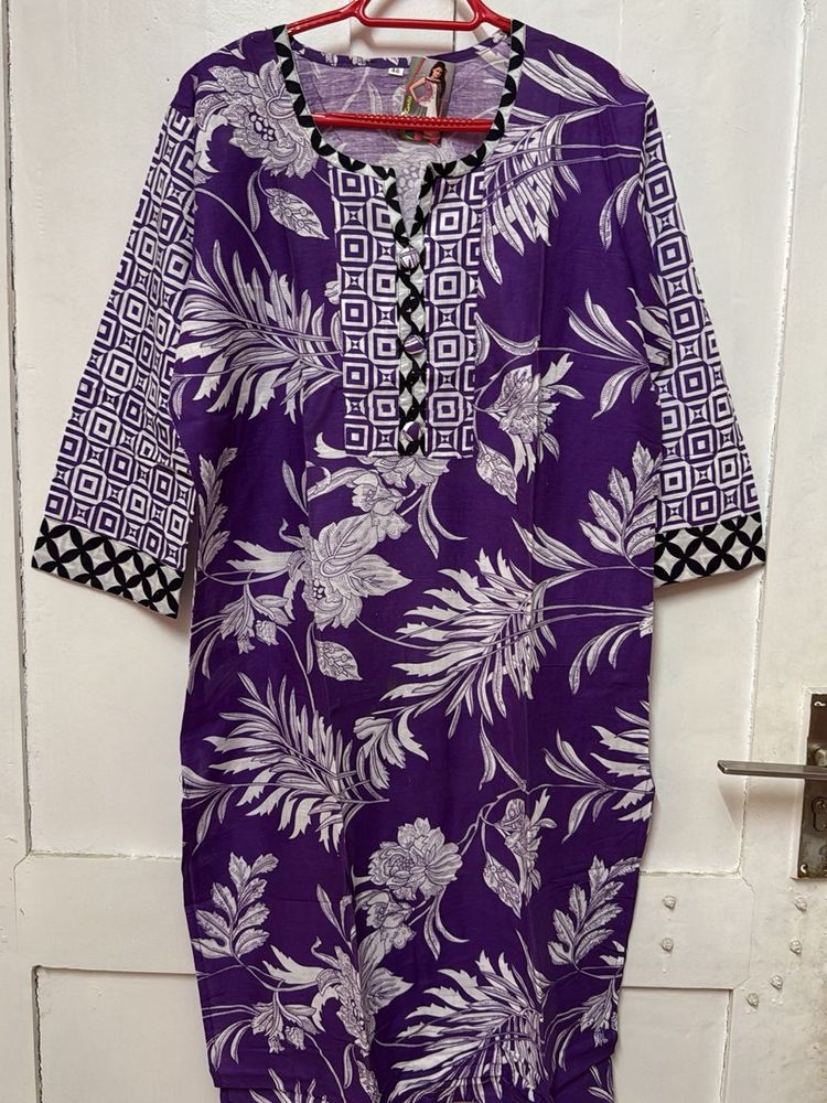 Classy Purple Kurti(New)
