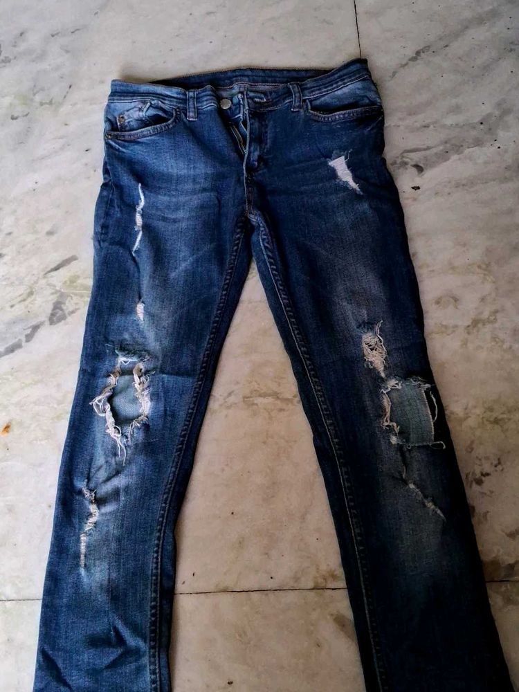 Ripped Denim Jeans