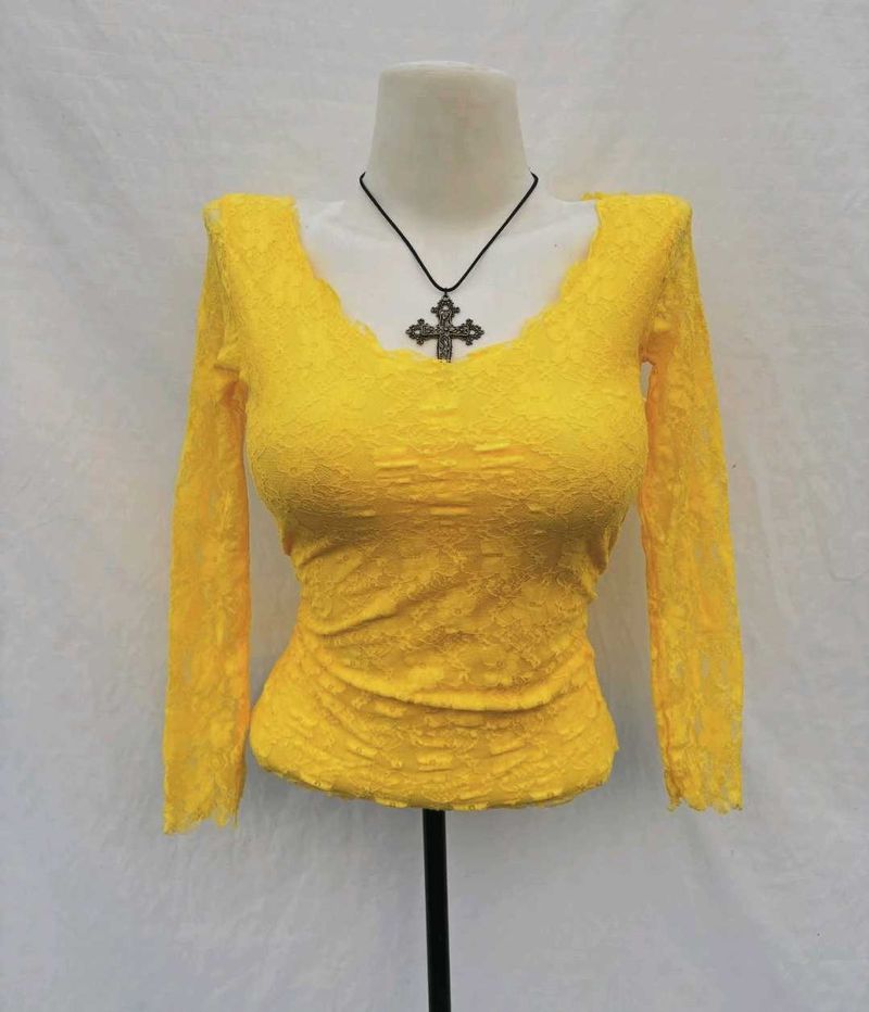 Lace Long Sleeve Top