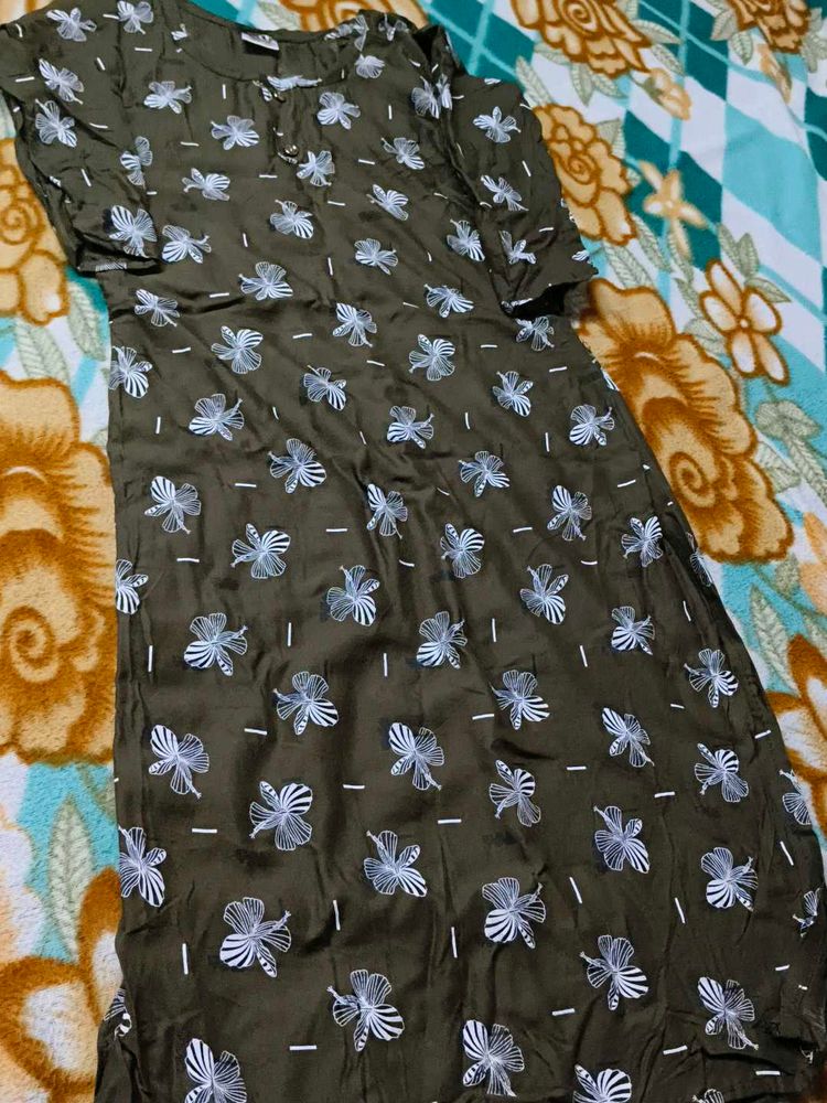 Floral Print Kurta