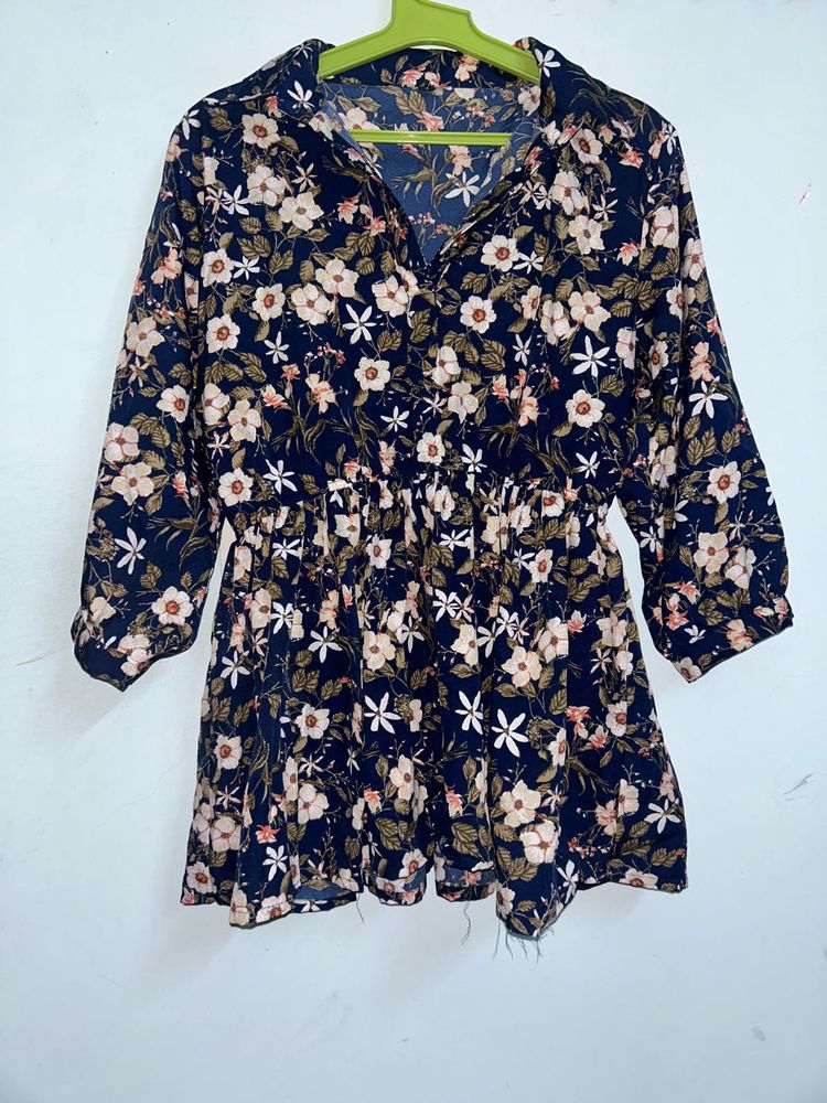 Floral Print Mini Dress