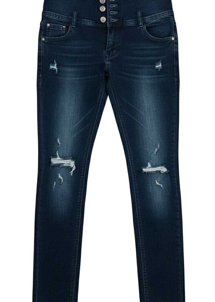 Distressed High-Waisted Jeans