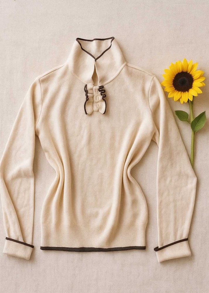 Vintage Inspired Cream/Beige Sweater