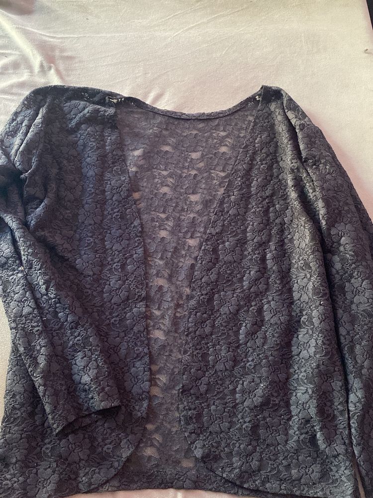 Black Net Shrug