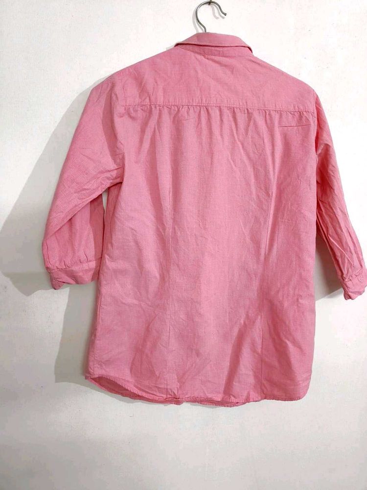 Pink formal Cotton Shirt