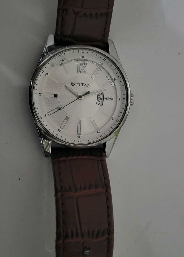 Titan Mens Watches with silver Big Dial🌸
