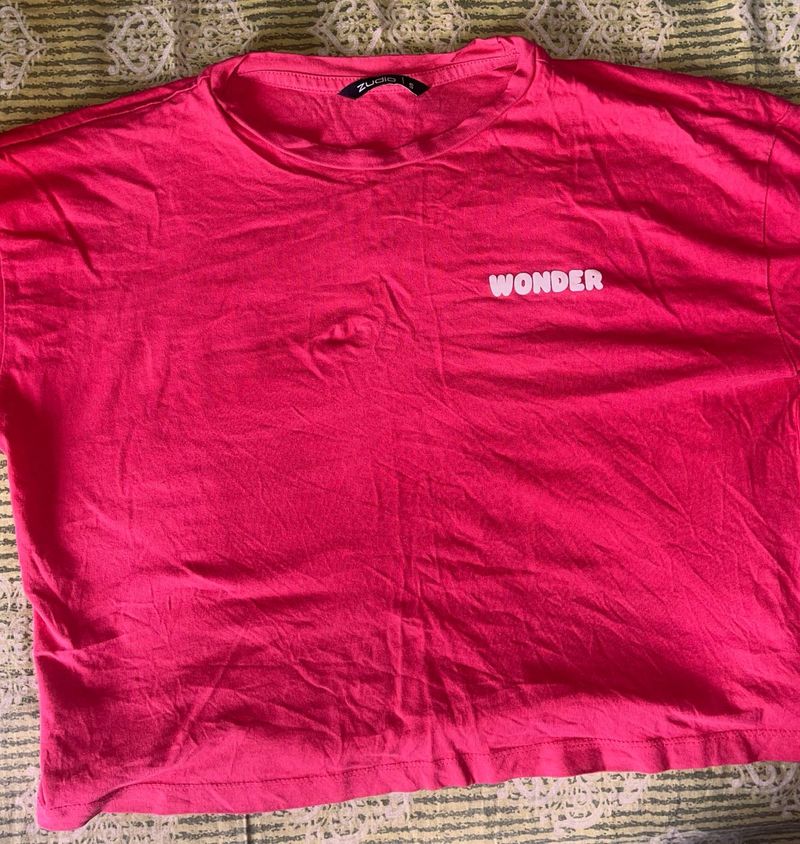 Hot Pink &#39;Wonder&#39; Tee