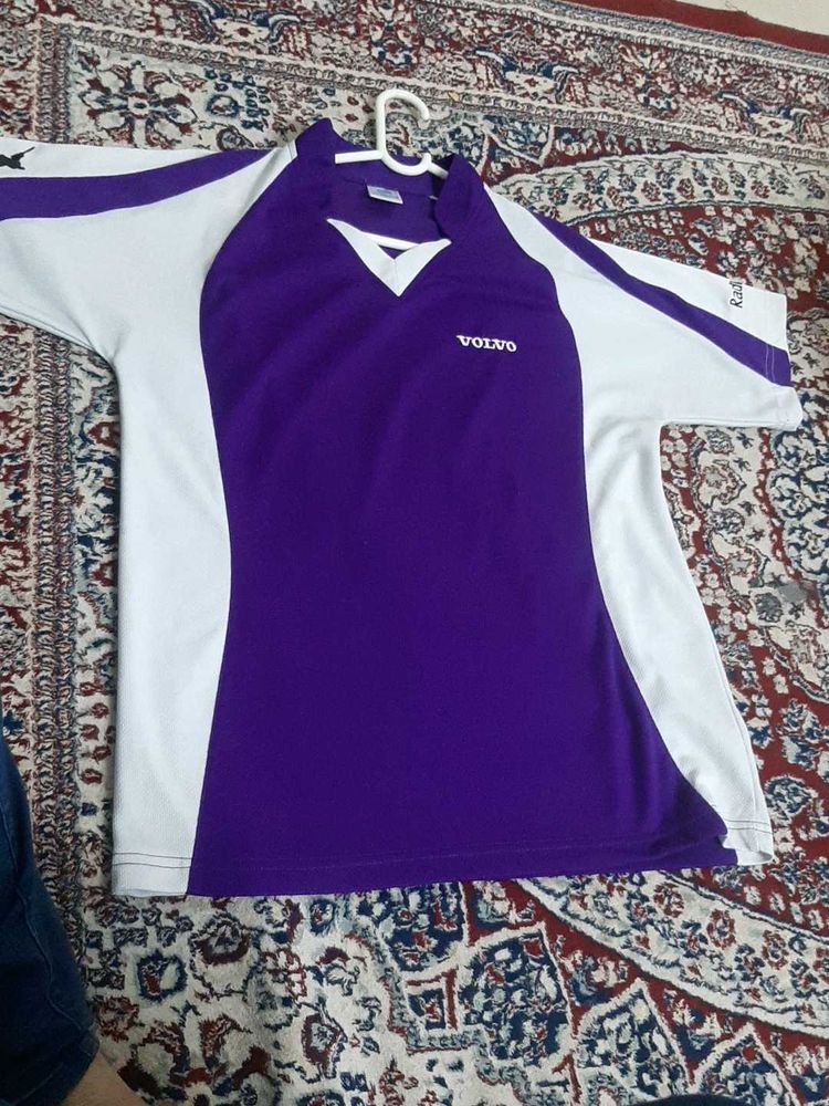 Volvo Purple &amp; White T-Shirt