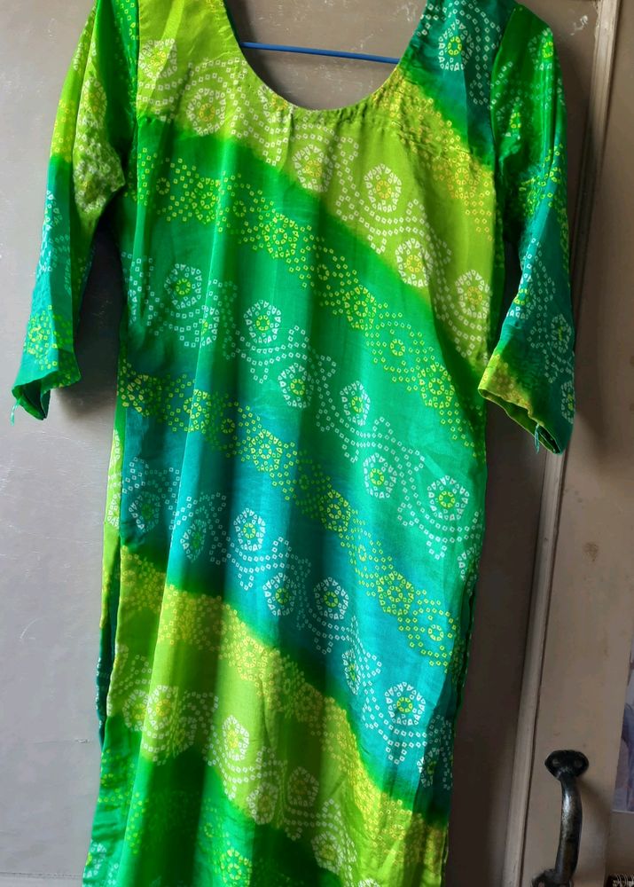 Beautiful Rajasthani Print Kurti 💚