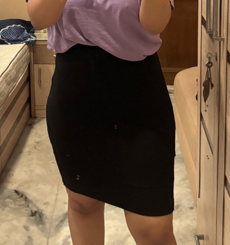 Black Formal Korean Skirt