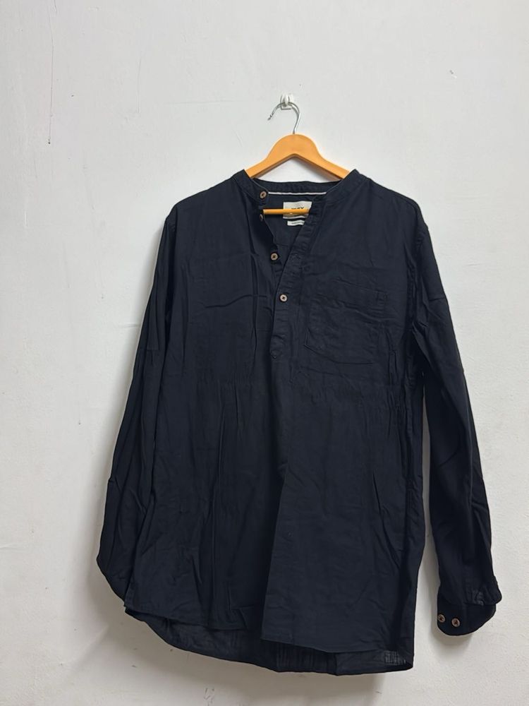 Max Black Short Kurta