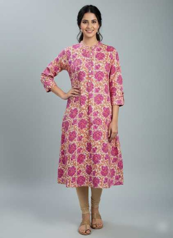 Floral Print Kurta