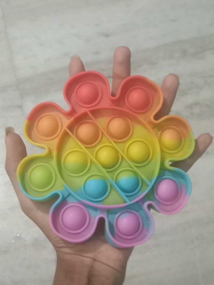 Rainbow Flower Pop It Fidget Toy