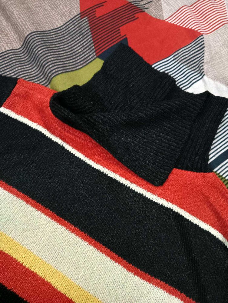 Striped Knit Sweater