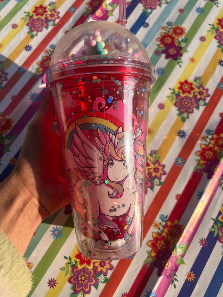 Sparkly Unicorn Tumbler