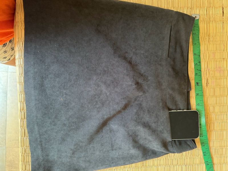 Slight Stretch Aline Velvet Like Skirt