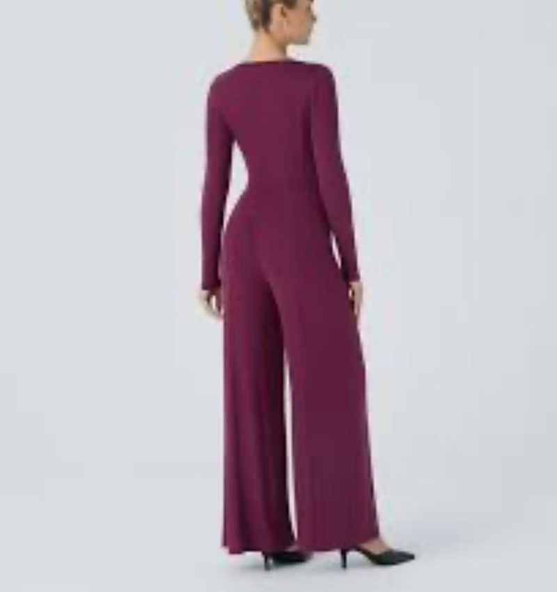 Maroon Knotted Jumpsuit New 🆕