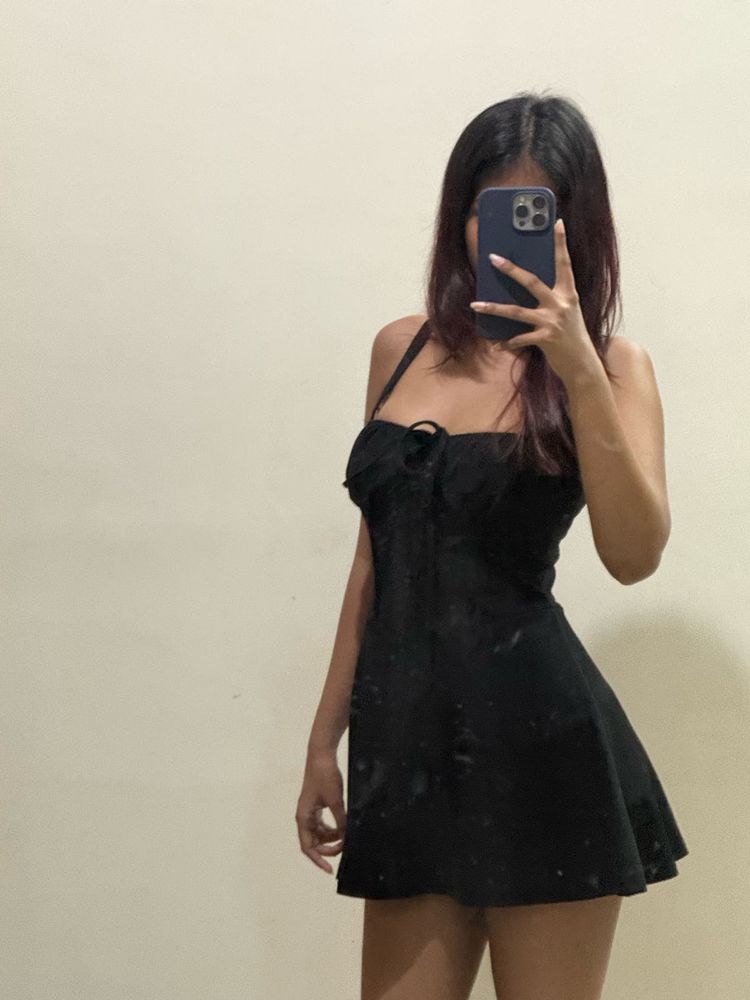 Black Corset Mini Dress
