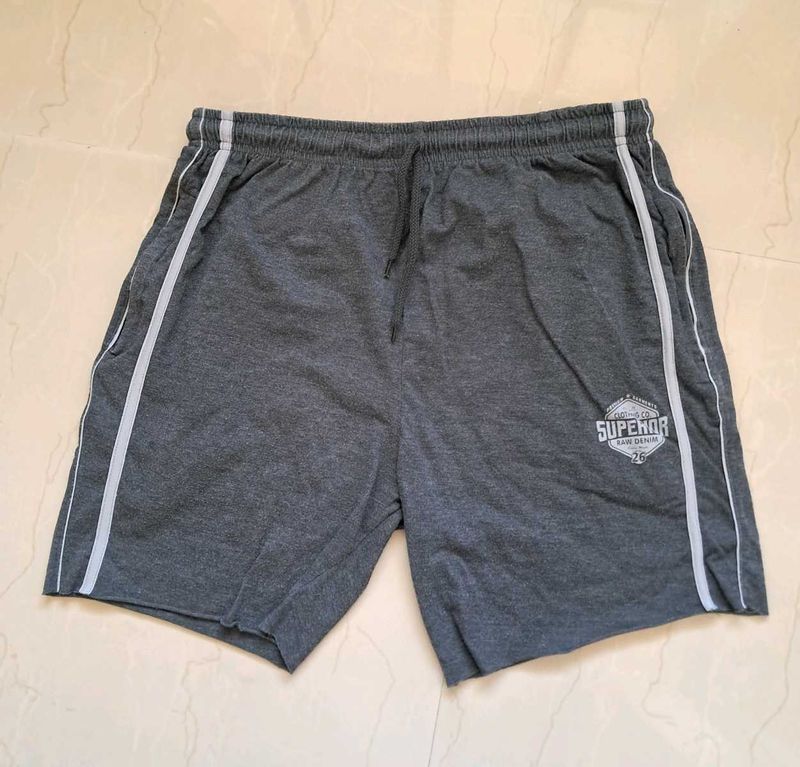 Men&#39;s Black Cotton Shorts