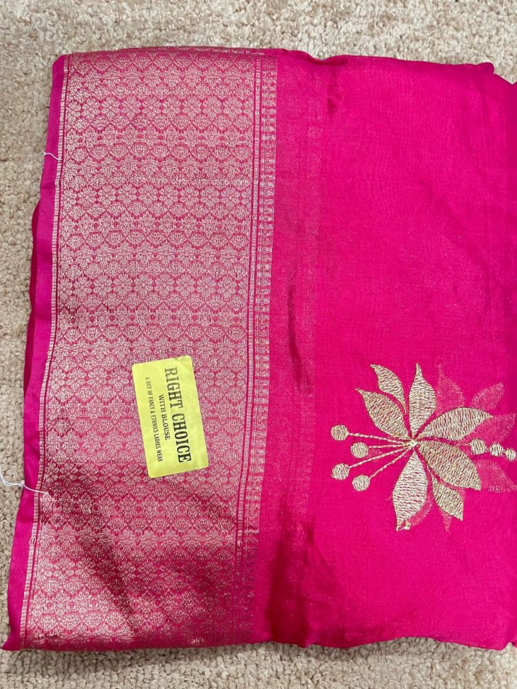Elegant Pink Saree