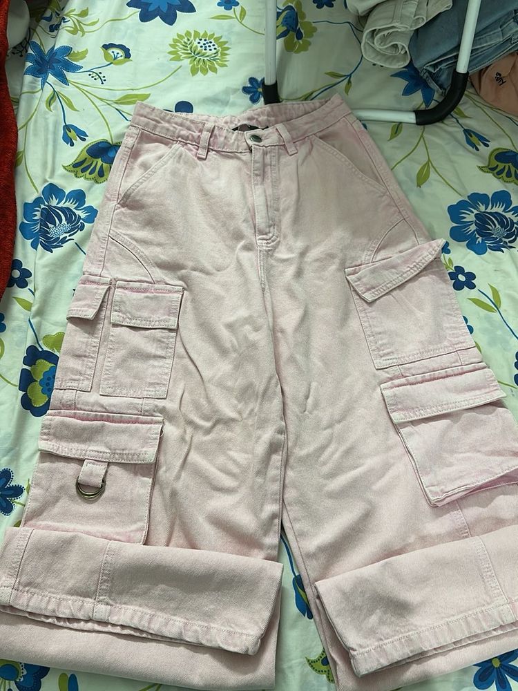 Pink Cargo Pants