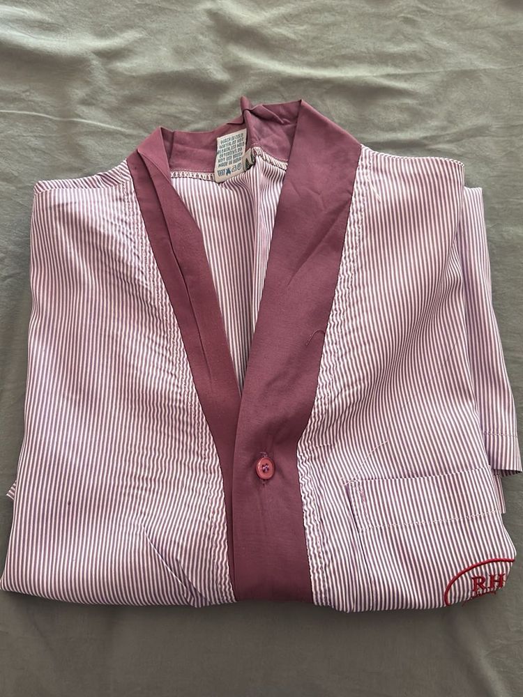 Pink Striped Button-Up Shirt women/men