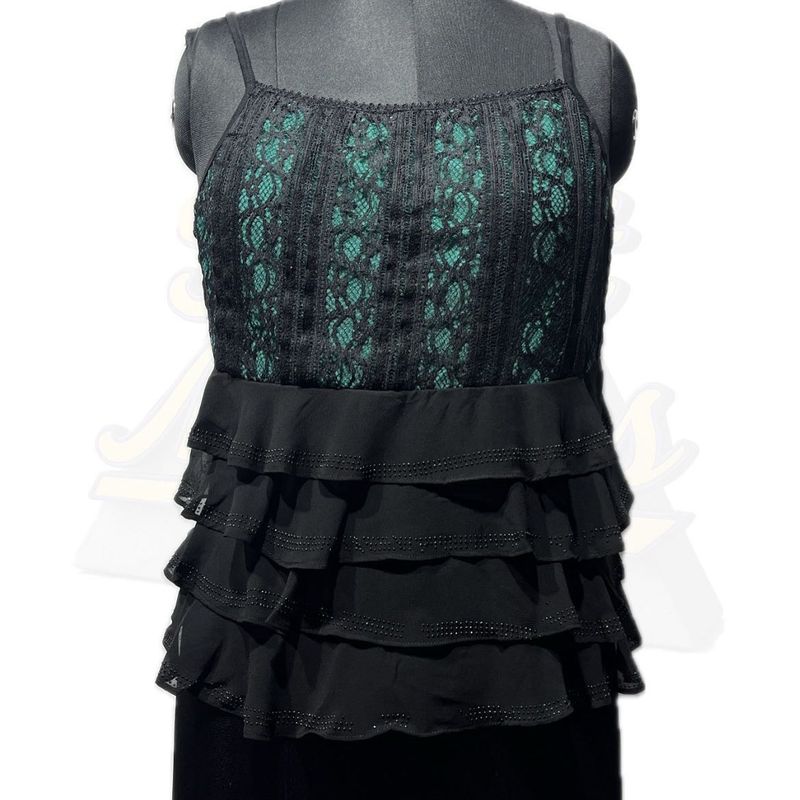 Lace Ruffle Tank Top