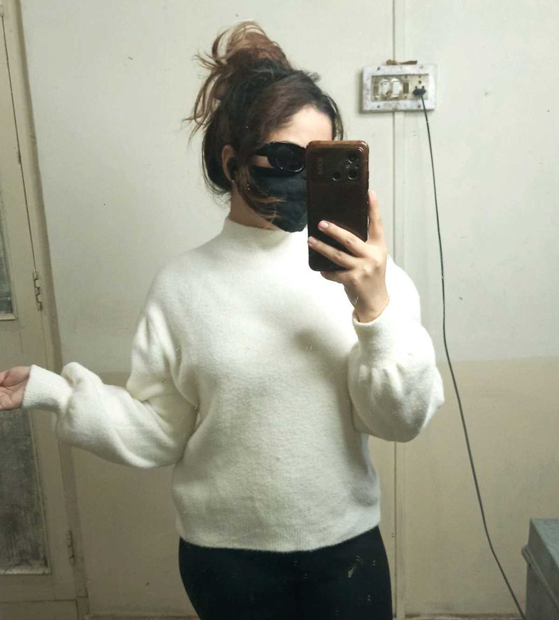 Cozy White Sweater